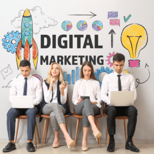 Digital marketing professionals. 
